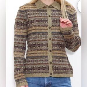 Vintage Lauren Ralph Lauren Multicolor LambsWool Cardigan